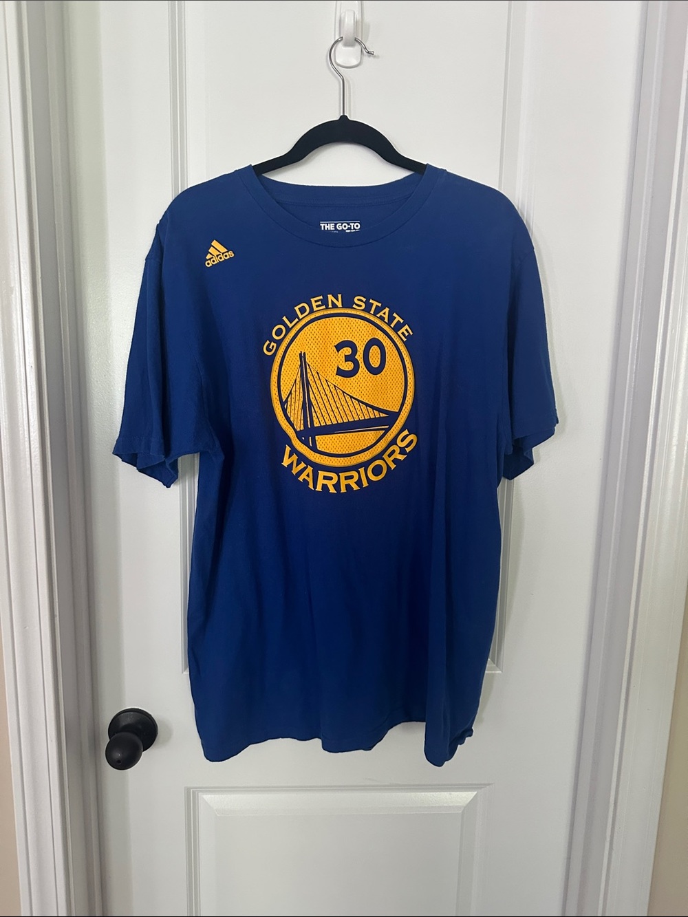 adidas NBA Blue Golden State Warriors #30 Steph Curry XL tee in Xl